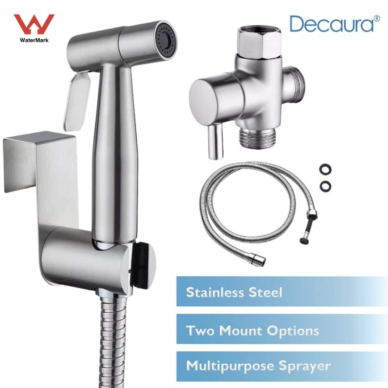Decaura Handheld Bidet Spray with Kit-Silver